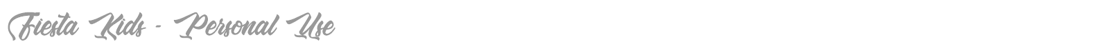 Fiesta Kids font preview